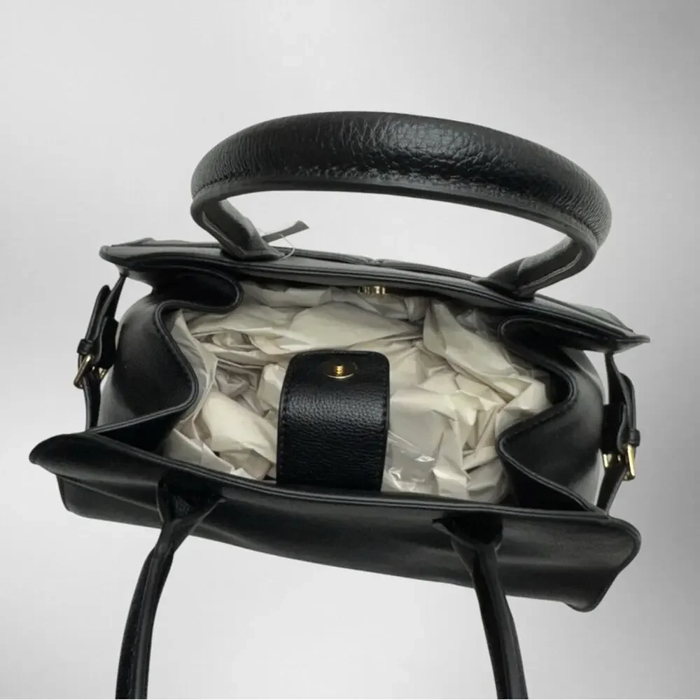 OPHELIA ROE Women’s Black Buckle Tote Bag - Picture 3 of 6